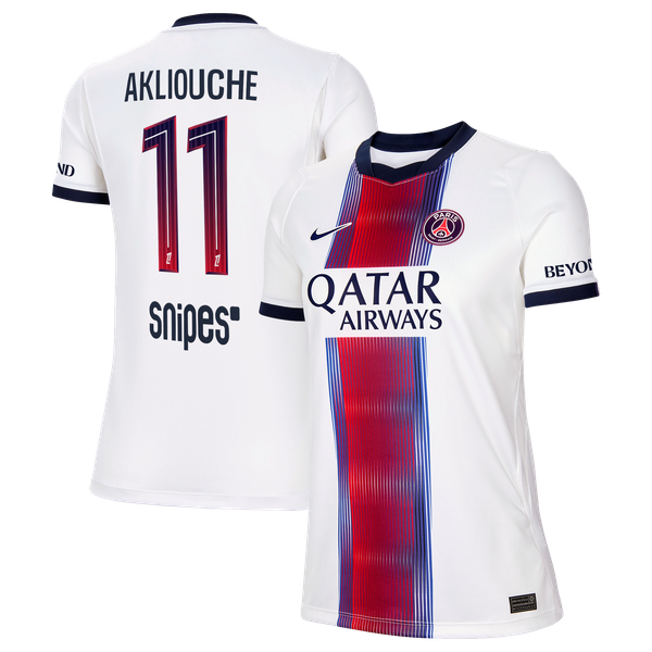 Maillot Extérieur Stadium PSG Nike 26/27 - Femme avec flocage Akliouche 11