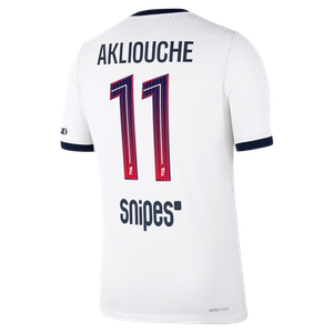 Maillot Extérieur Match PSG Nike Aero-FIT 26/27 avec flocage Akliouche 11, vue 4