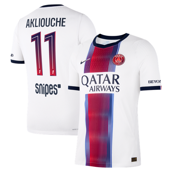 Maillot Extérieur Match PSG Nike Aero-FIT 26/27 avec flocage Akliouche 11