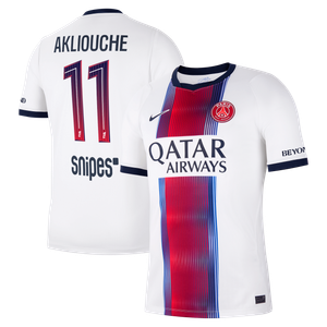 Maillot Extérieur Stadium PSG Nike 26/27 avec flocage Akliouche 11, vue 1