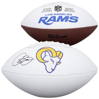 Isaac Bruce Los Angeles Rams Autographed Wilson White Panel Football