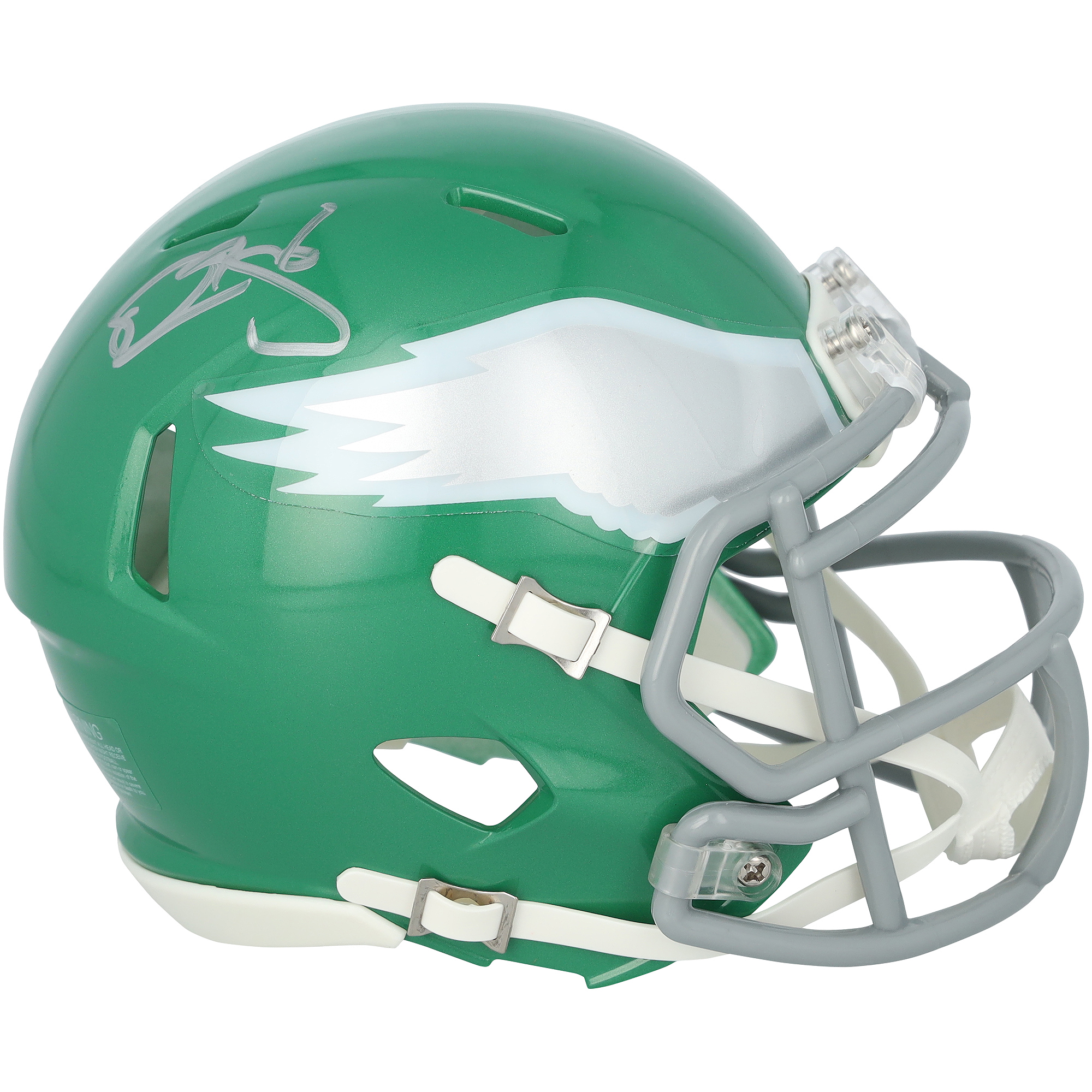 Donovan McNabb Philadelphia Eagles Autographed Riddell Kelly Green Speed Mini Helmet