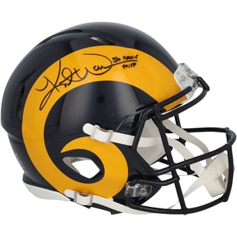 Kurt Warner Los Angeles Rams Autographed Riddell 1981-1999 Throwback Speed Authentic Helmet with "SB XXXIV MVP" Inscription
