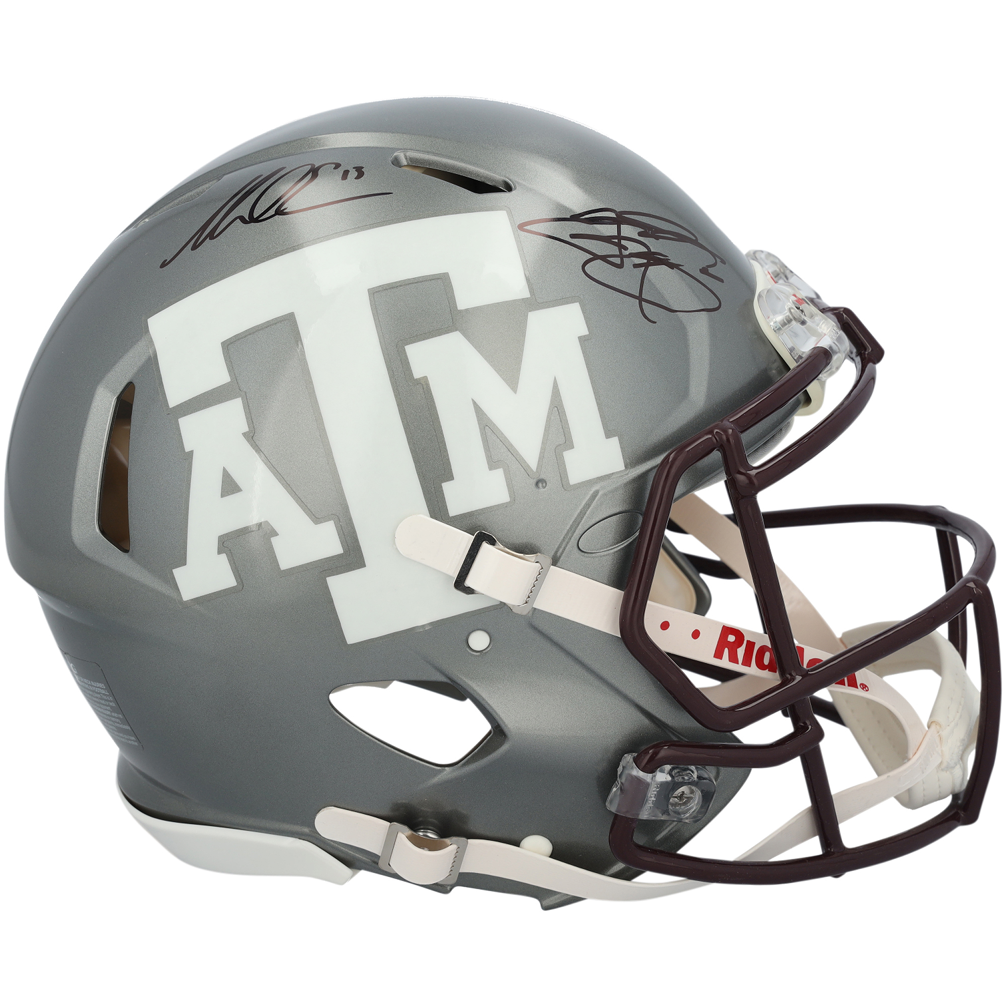 Johnny Manziel & Mike Evans Texas A&M Aggies Autographed Riddell Flash Speed Authentic Helmet