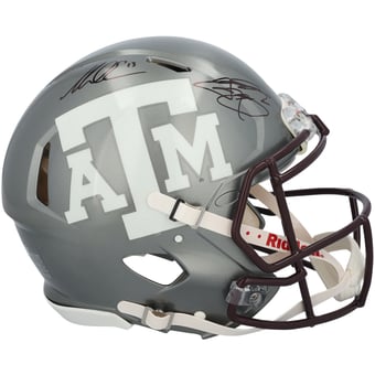Johnny Manziel & Mike Evans Texas A&M Aggies Autographed Riddell Flash Speed Authentic Helmet