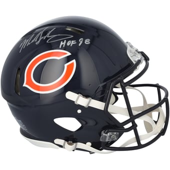Mike Singletary Chicago Bears Autographed Riddell Speed Authentic Helmet with "HOF 98" Inscription