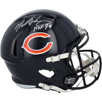 Mike Singletary Chicago Bears Autographed Riddell Speed Replica Helmet with "HOF 98" Inscription