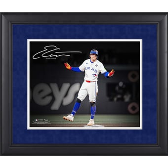 Ernie Clement Toronto Blue Jays Facsimile Signature Framed 11" x 14" Spotlight Photograph