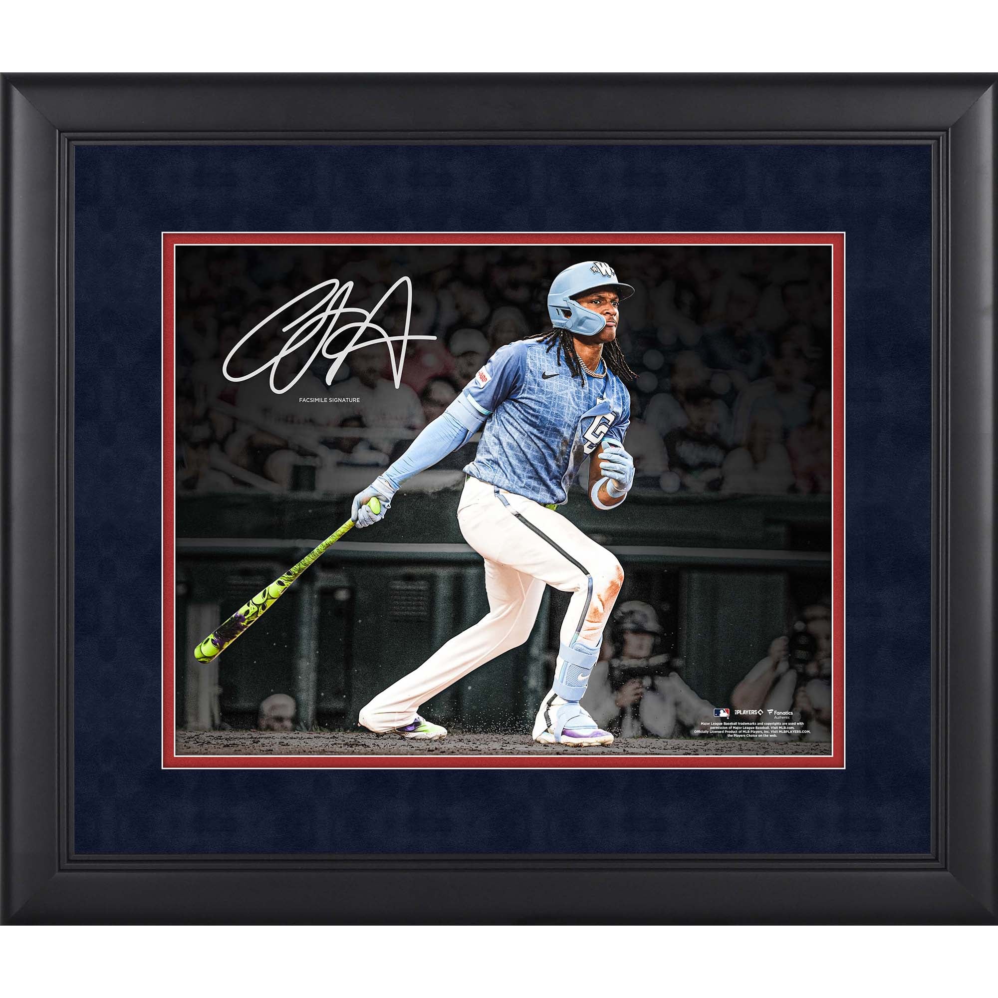 CJ Abrams Washington Nationals Facsimile Signature Framed 11" x 14" Spotlight Photograph
