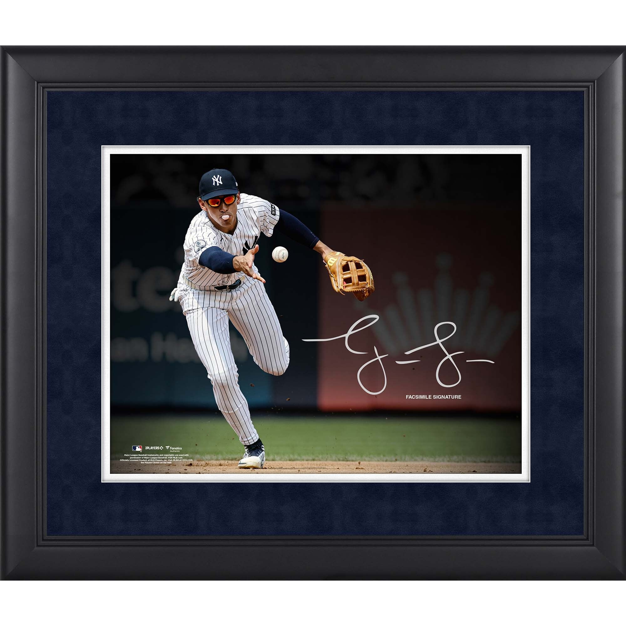 George Lombard Jr. New York Yankees Facsimile Signature Framed 11" x 14" Spotlight Photograph
