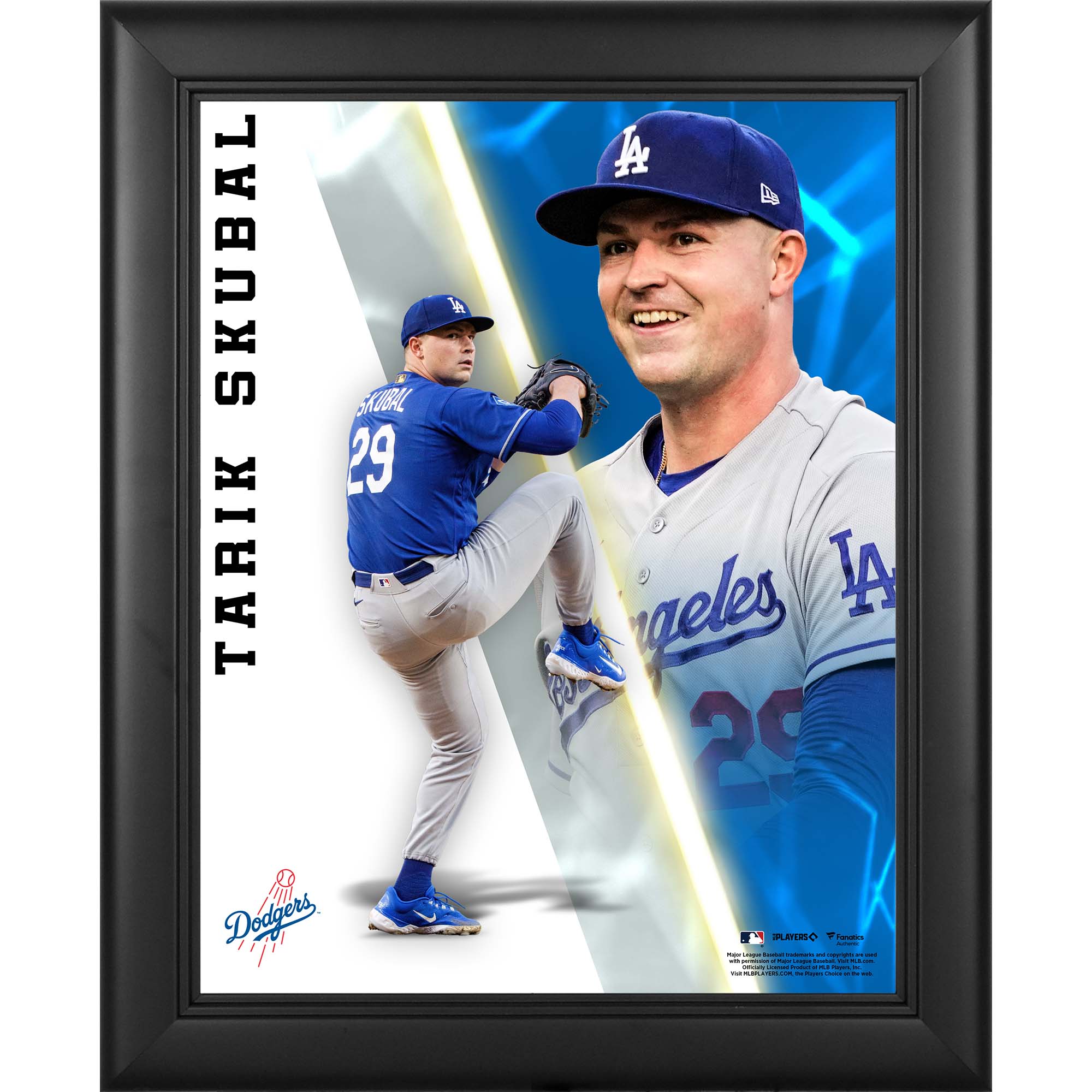 Tarik Skubal Los Angeles Dodgers Framed 13" x 16" Radiance Collage
