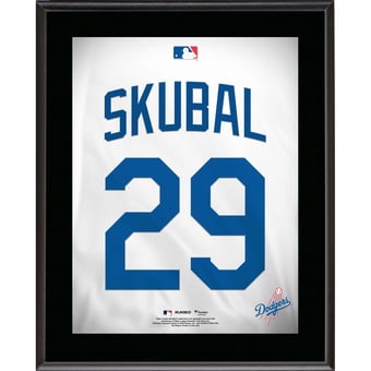 "Tarik Skubal Los Angeles Dodgers 10.5"" x 13"" Jersey Number Sublimated Player Plaque"