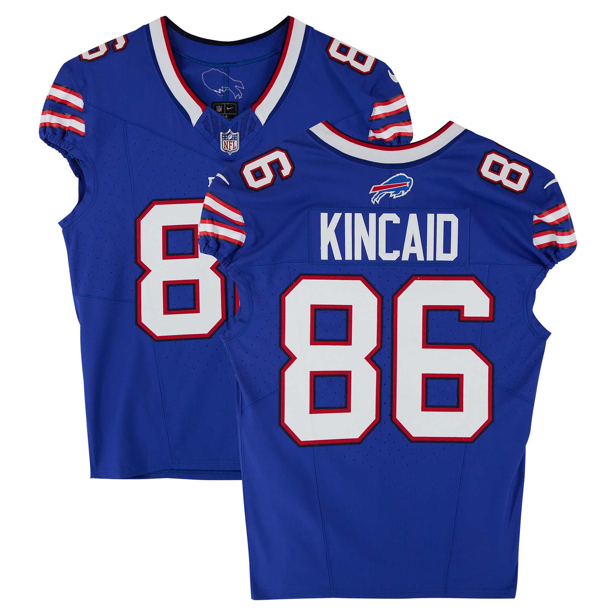 Dalton Kincaid Buffalo Bills Player-Issued #86 Royal Nike Jersey from the 2025-26 NFL Season