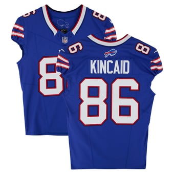 Dalton Kincaid Buffalo Bills Player-Issued #86 Royal Nike Jersey from the 2025-26 NFL Season