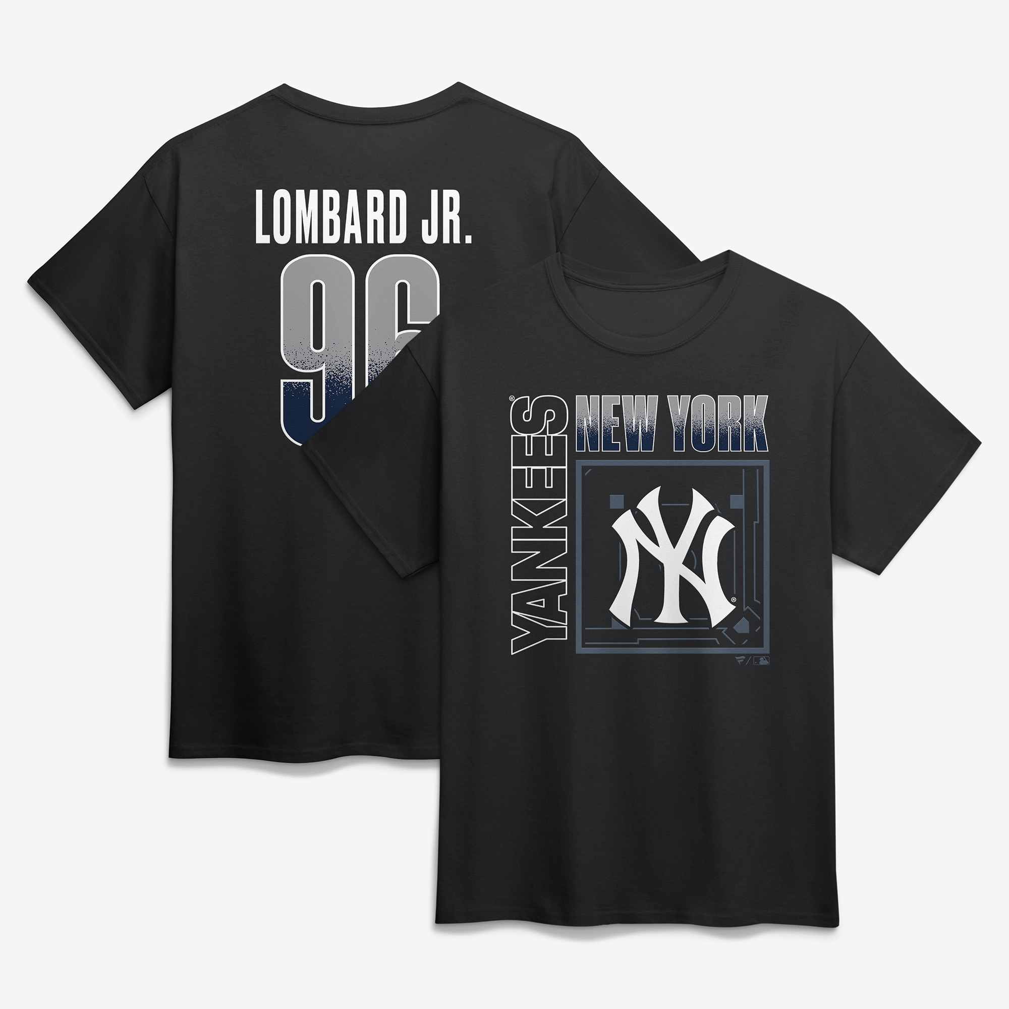 Men's George Lombard Jr. Black New York Yankees Homefield Pop Name & Number T-Shirt