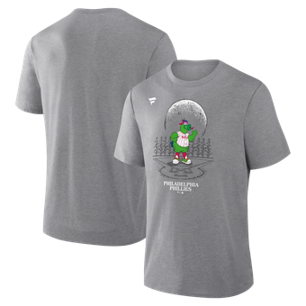 Men's Gray Philadelphia Phillies  Mascot Tri-Blend T-Shirt