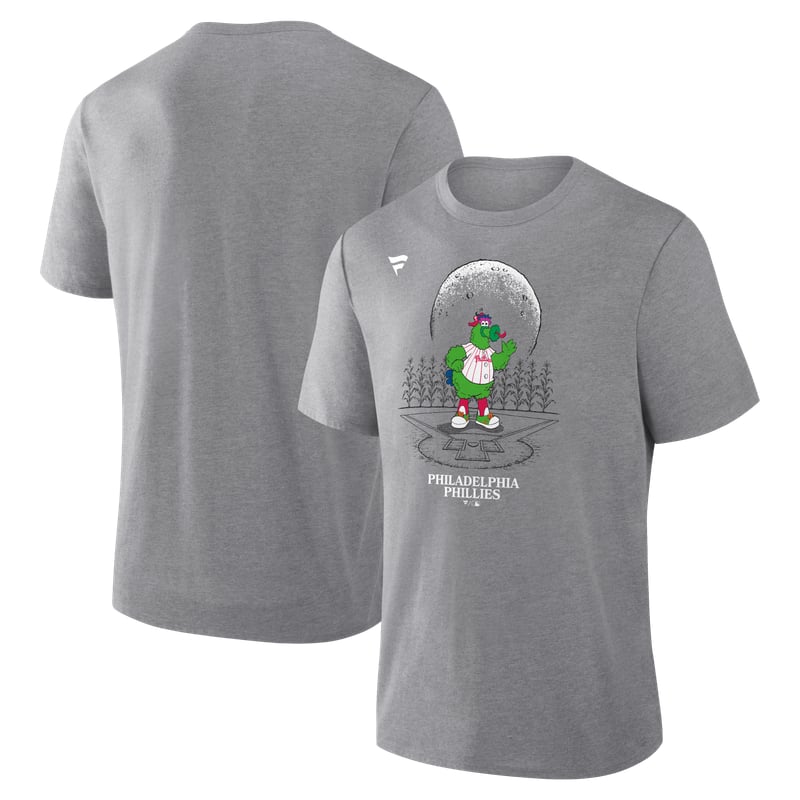 Men's Gray Philadelphia Phillies  Mascot Tri-Blend T-Shirt