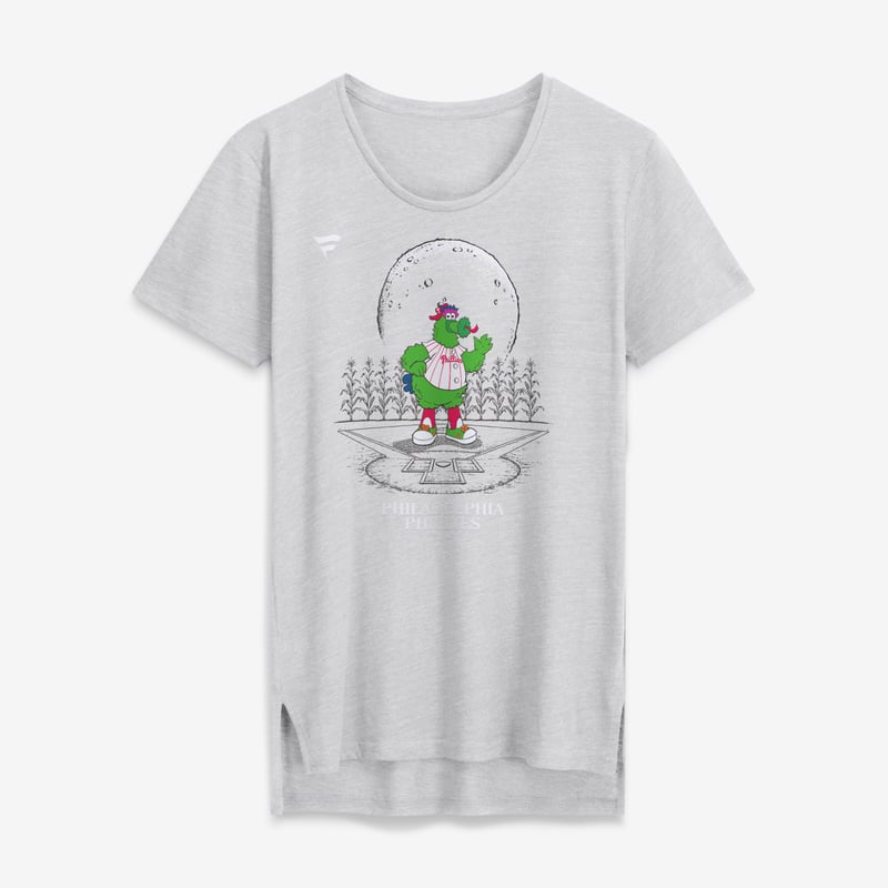 Women's Gray Philadelphia Phillies  Mascot Tri-Blend T-Shirt