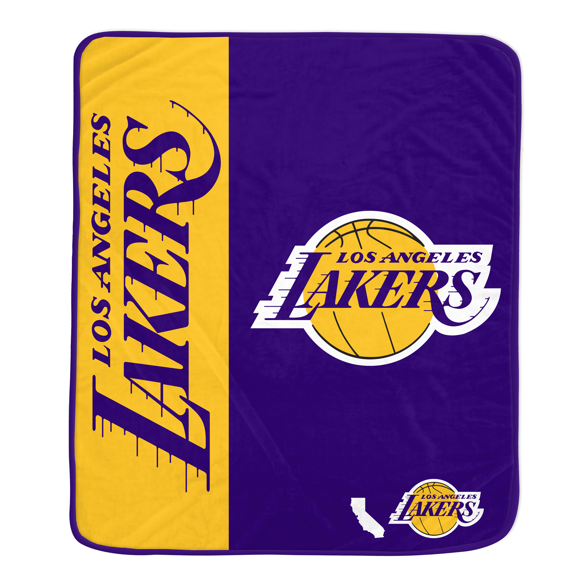 Pegasus Los Angeles Lakers Baseline 50" x 60" Ultra Soft Throw Blanket