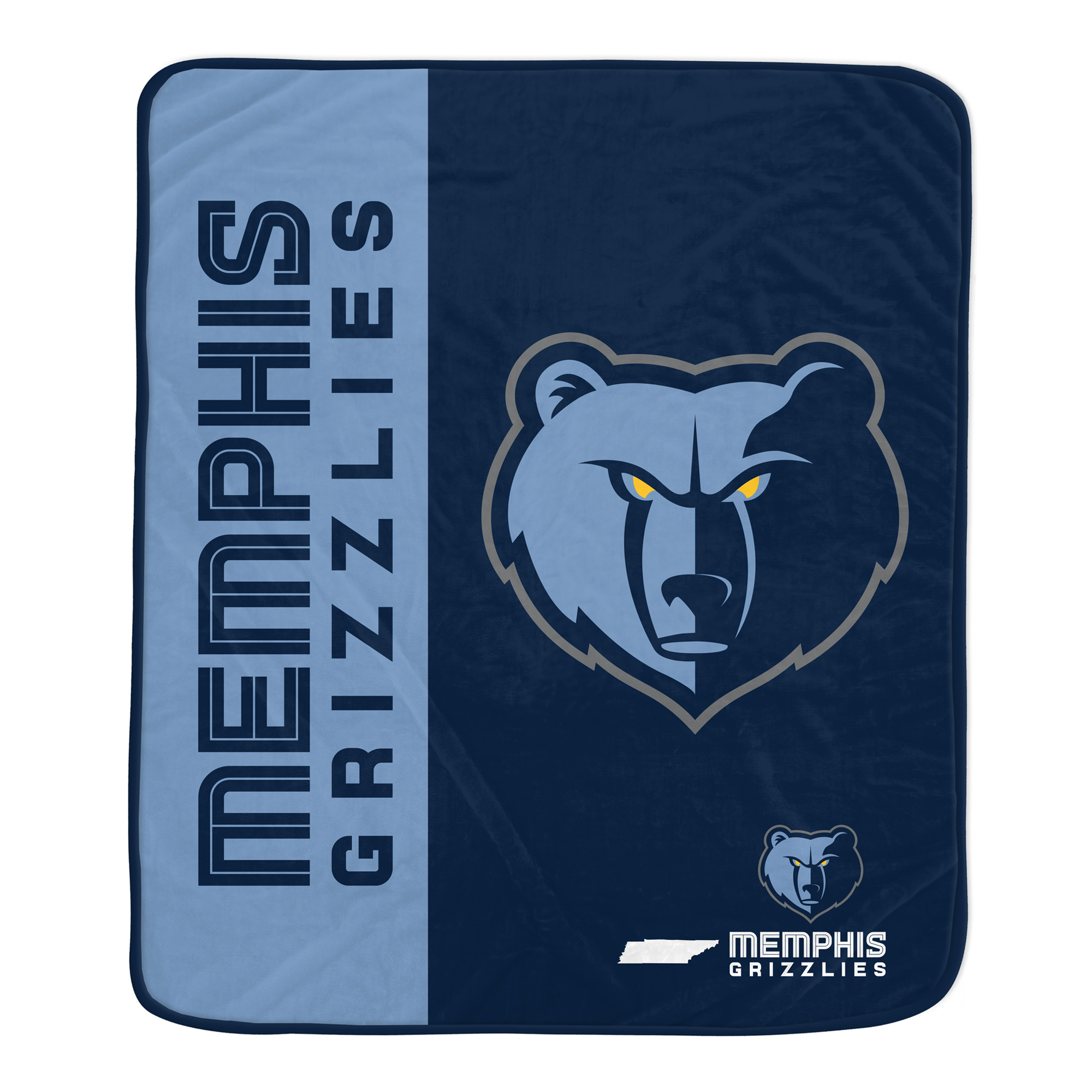 Pegasus Memphis Grizzlies Baseline 50" x 60" Ultra Soft Throw Blanket