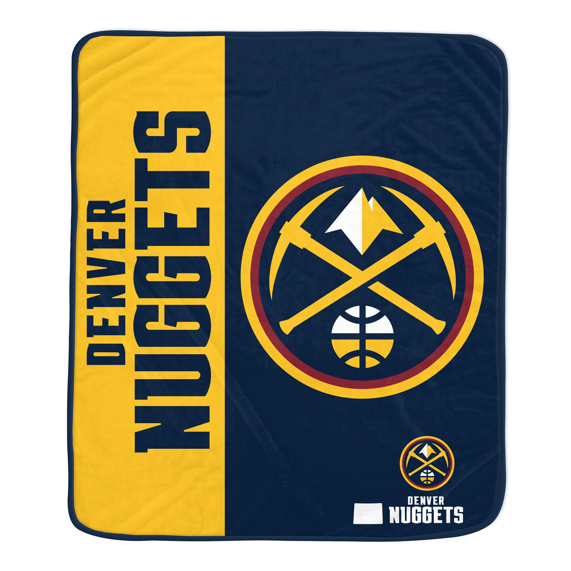 Pegasus Denver Nuggets Baseline 50" x 60" Ultra Soft Throw Blanket