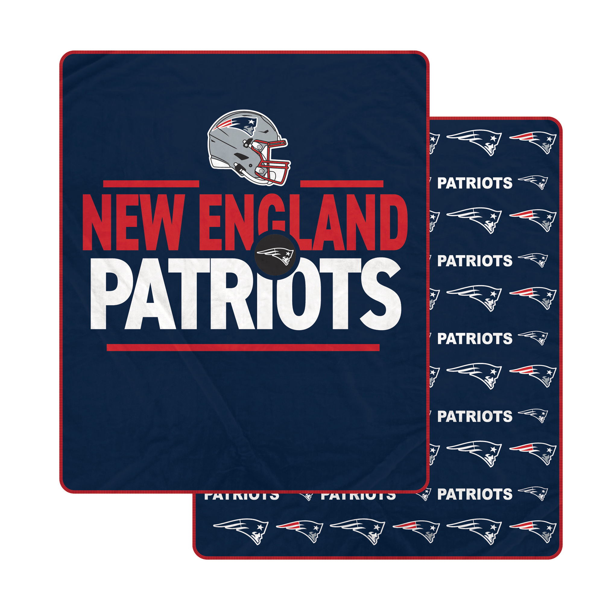 Pegasus New England Patriots Campaign Double-Sided 60" x 70" Ultra Cozy Blanket