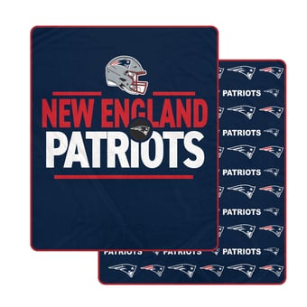 Pegasus New England Patriots Campaign Double-Sided 60" x 70" Ultra Cozy Blanket