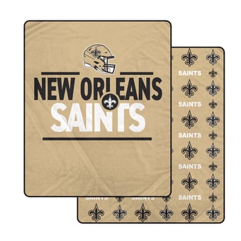 Pegasus New Orleans Saints Campaign Double-Sided 60" x 70" Ultra Cozy Blanket