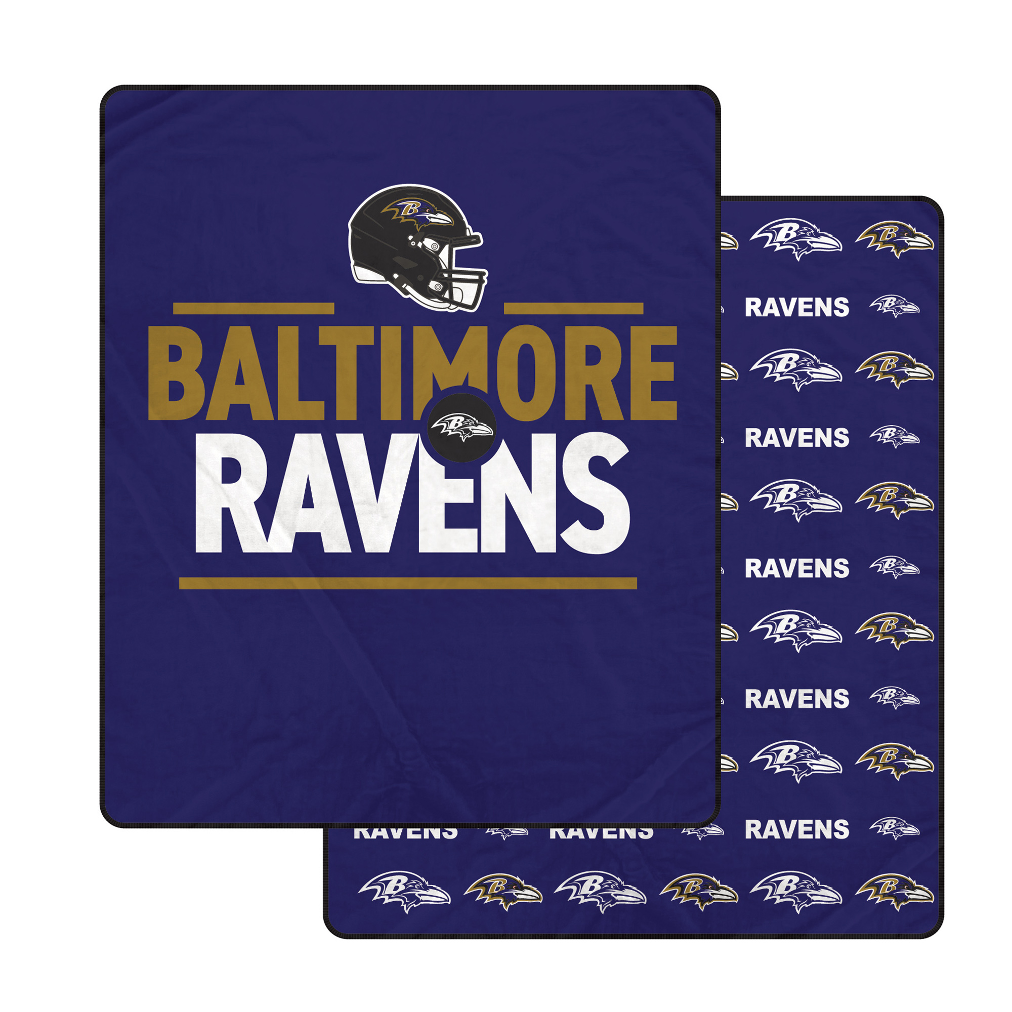 Pegasus Baltimore Ravens Campaign Double-Sided 60" x 70" Ultra Cozy Blanket