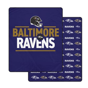 Pegasus Baltimore Ravens Campaign Double-Sided 60" x 70" Ultra Cozy Blanket