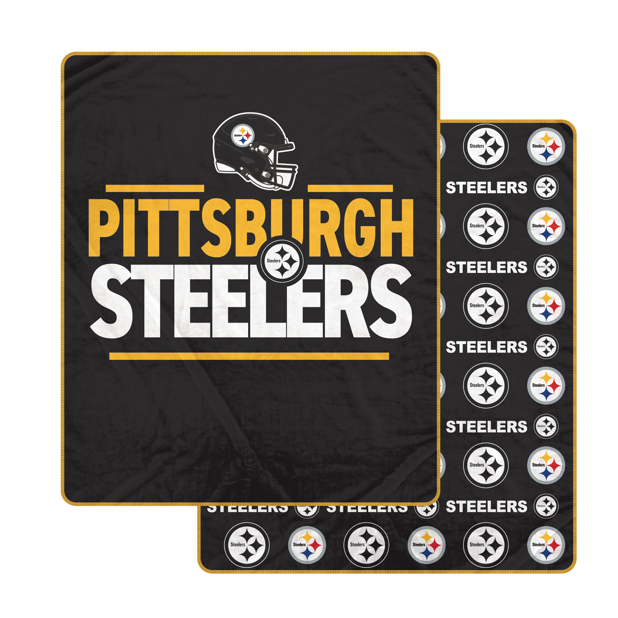 Pegasus Pittsburgh Steelers Campaign Double-Sided 60" x 70" Ultra Cozy Blanket