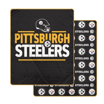 Pegasus Pittsburgh Steelers Campaign Double-Sided 60" x 70" Ultra Cozy Blanket