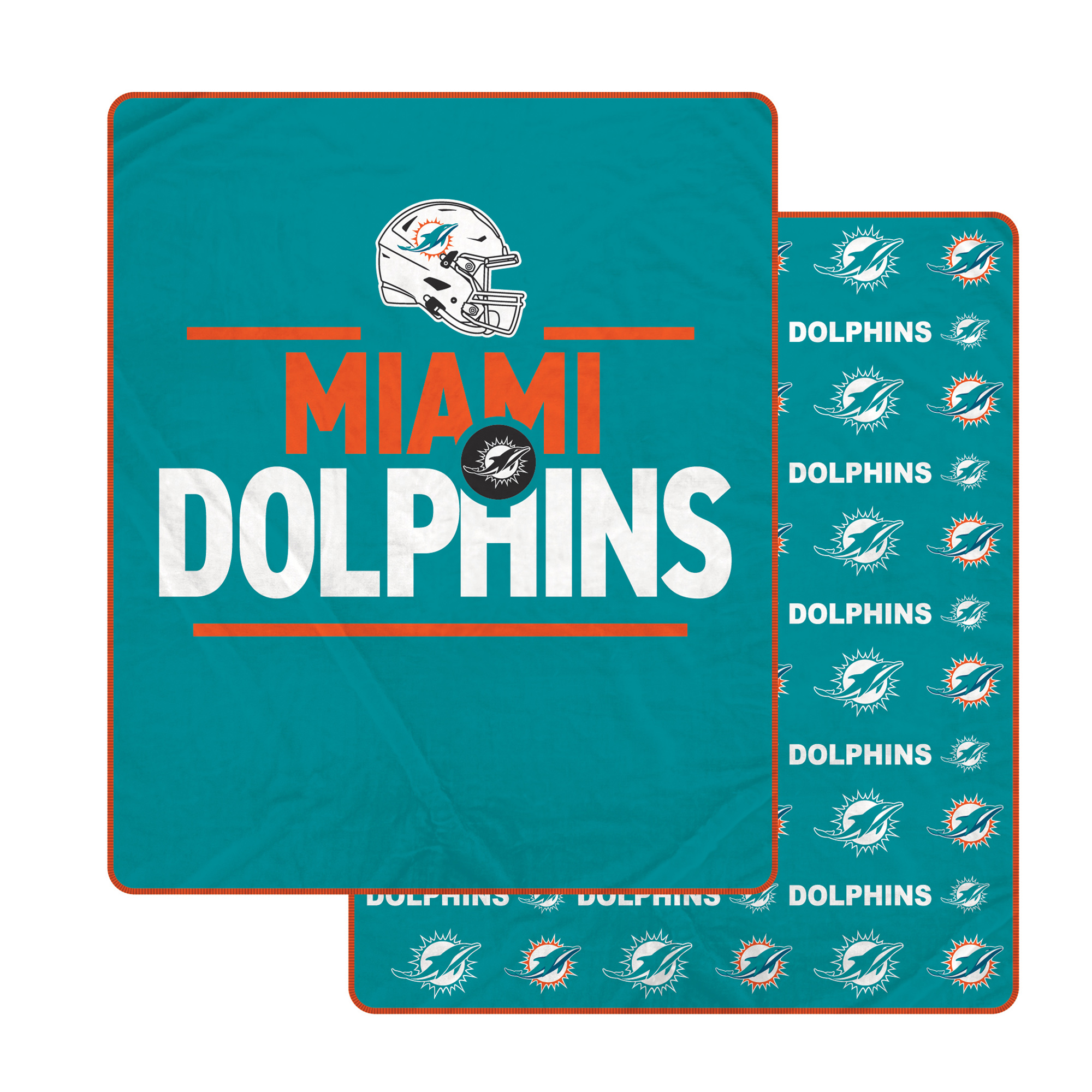 Pegasus Miami Dolphins Campaign Double-Sided 60" x 70" Ultra Cozy Blanket
