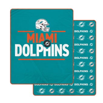 Pegasus Miami Dolphins Campaign Double-Sided 60" x 70" Ultra Cozy Blanket