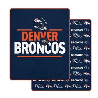 "Pegasus Denver Broncos Campaign Double-Sided 60"" x 70"" Ultra Cozy Blanket"