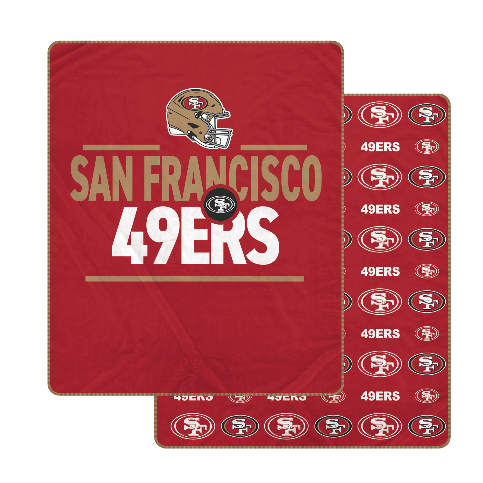 Pegasus San Francisco 49ers Campaign Double-Sided 60" x 70" Ultra Cozy Blanket