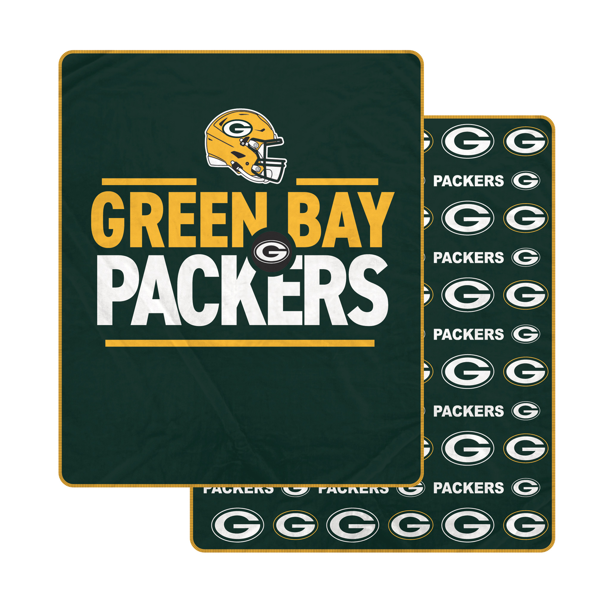 Pegasus Green Bay Packers Campaign Double-Sided 60" x 70" Ultra Cozy Blanket