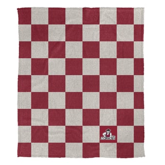 Pegasus New Mexico State Aggies Checkered Logo Patch 50" x 60" Cozy Knit Blanket