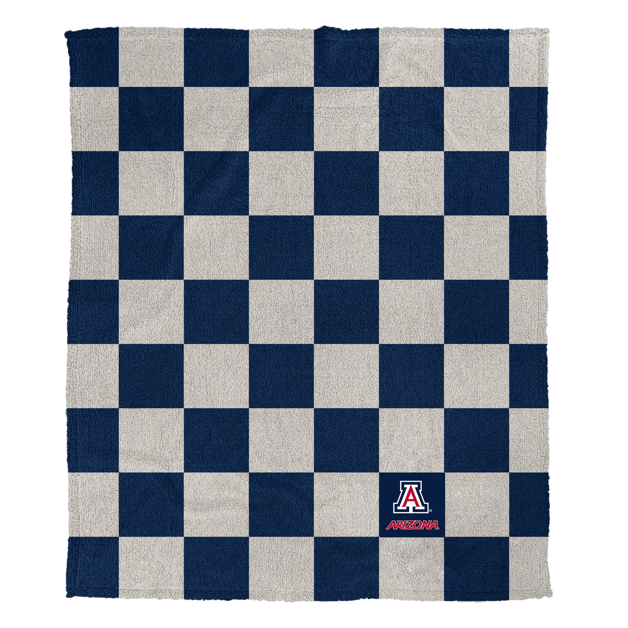Pegasus Arizona Wildcats Checkered Logo Patch 50" x 60" Cozy Knit Blanket