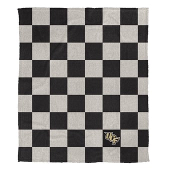 Pegasus UCF Knights Checkered Logo Patch 60" x 80" Cozy Knit Blanket