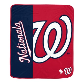 Pegasus Washington Nationals Dugout 50" x 60" Ultra Soft Throw Blanket