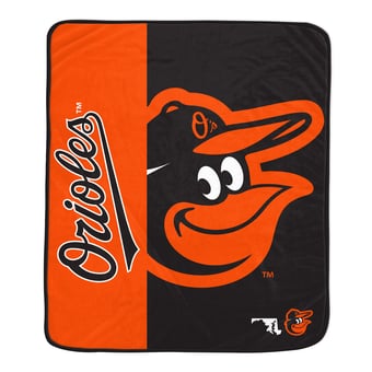 "Pegasus Baltimore Orioles Dugout 50"" x 60"" Ultra Soft Throw Blanket"