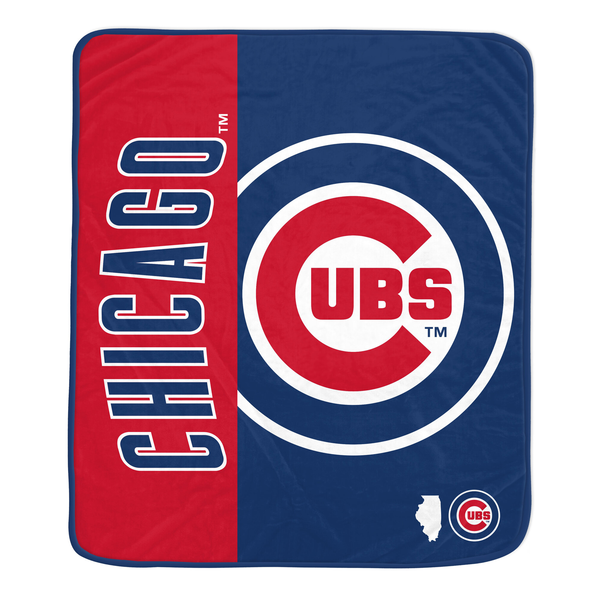 Pegasus Chicago Cubs Dugout 50" x 60" Ultra Soft Throw Blanket