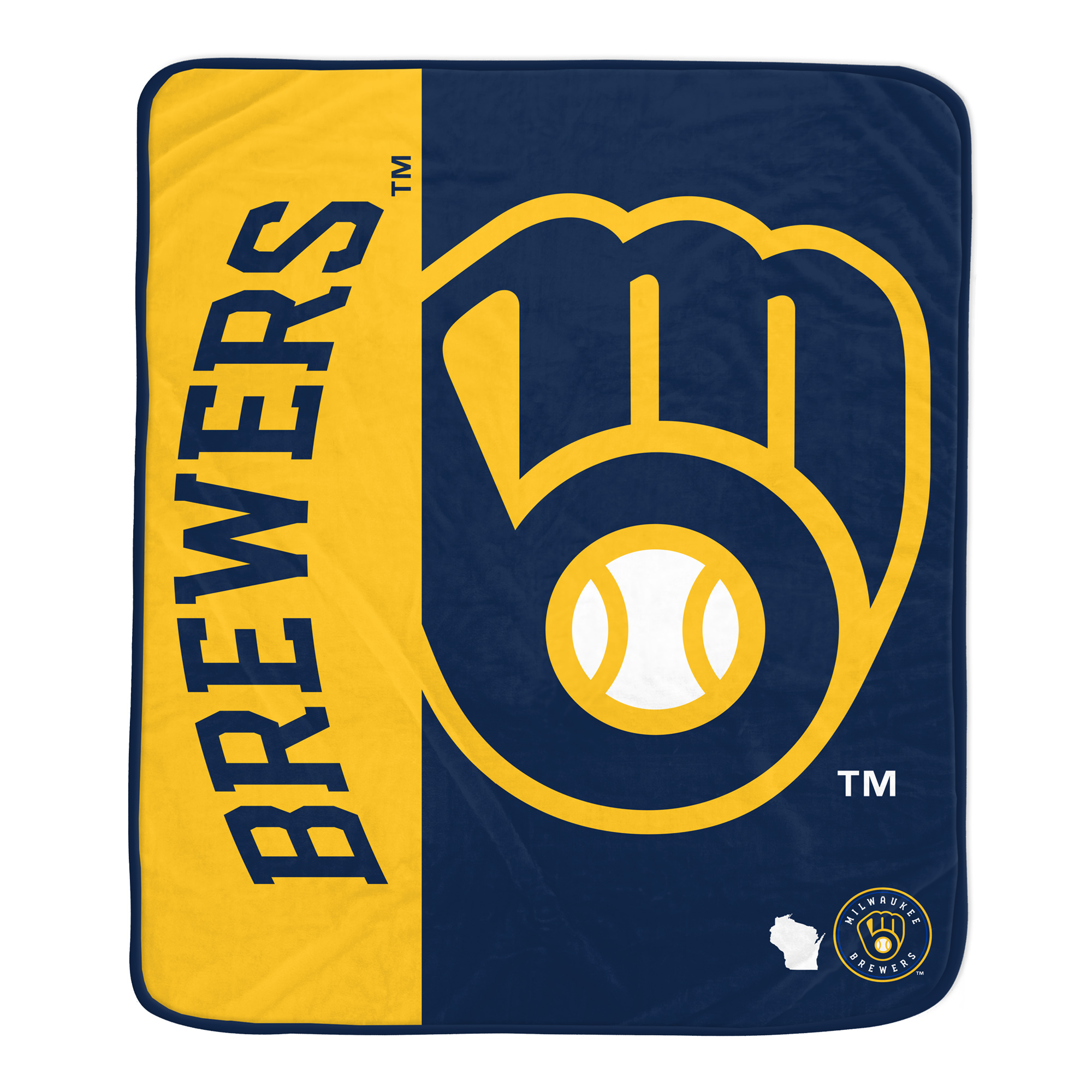 Pegasus Milwaukee Brewers Dugout 50" x 60" Ultra Soft Throw Blanket