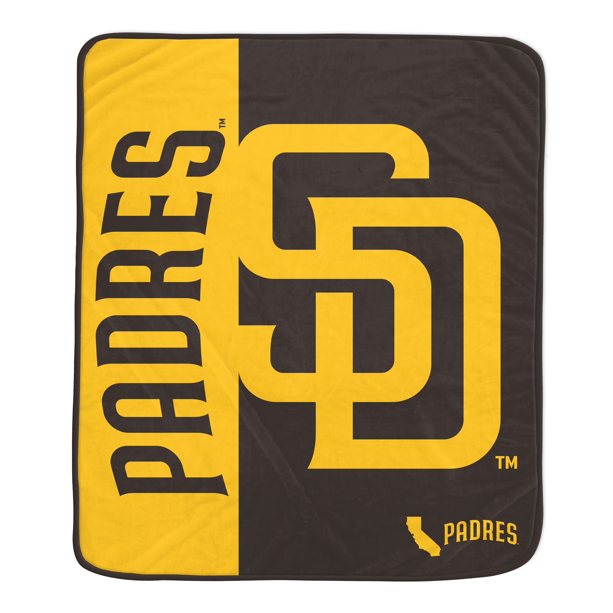 Pegasus San Diego Padres Dugout 50" x 60" Ultra Soft Throw Blanket