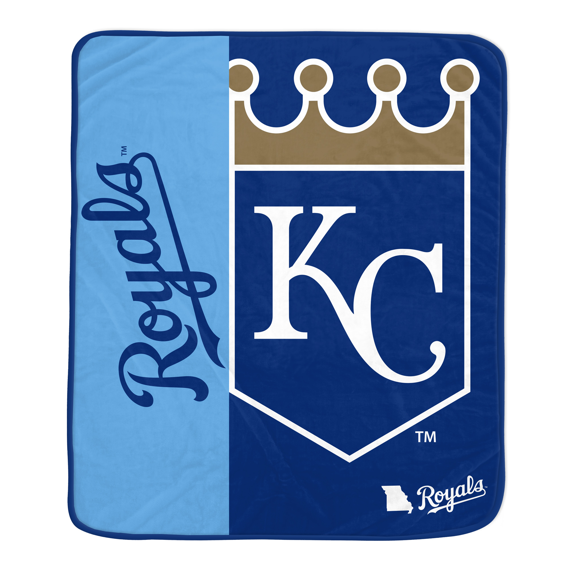 Pegasus Kansas City Royals Dugout 50" x 60" Ultra Soft Throw Blanket