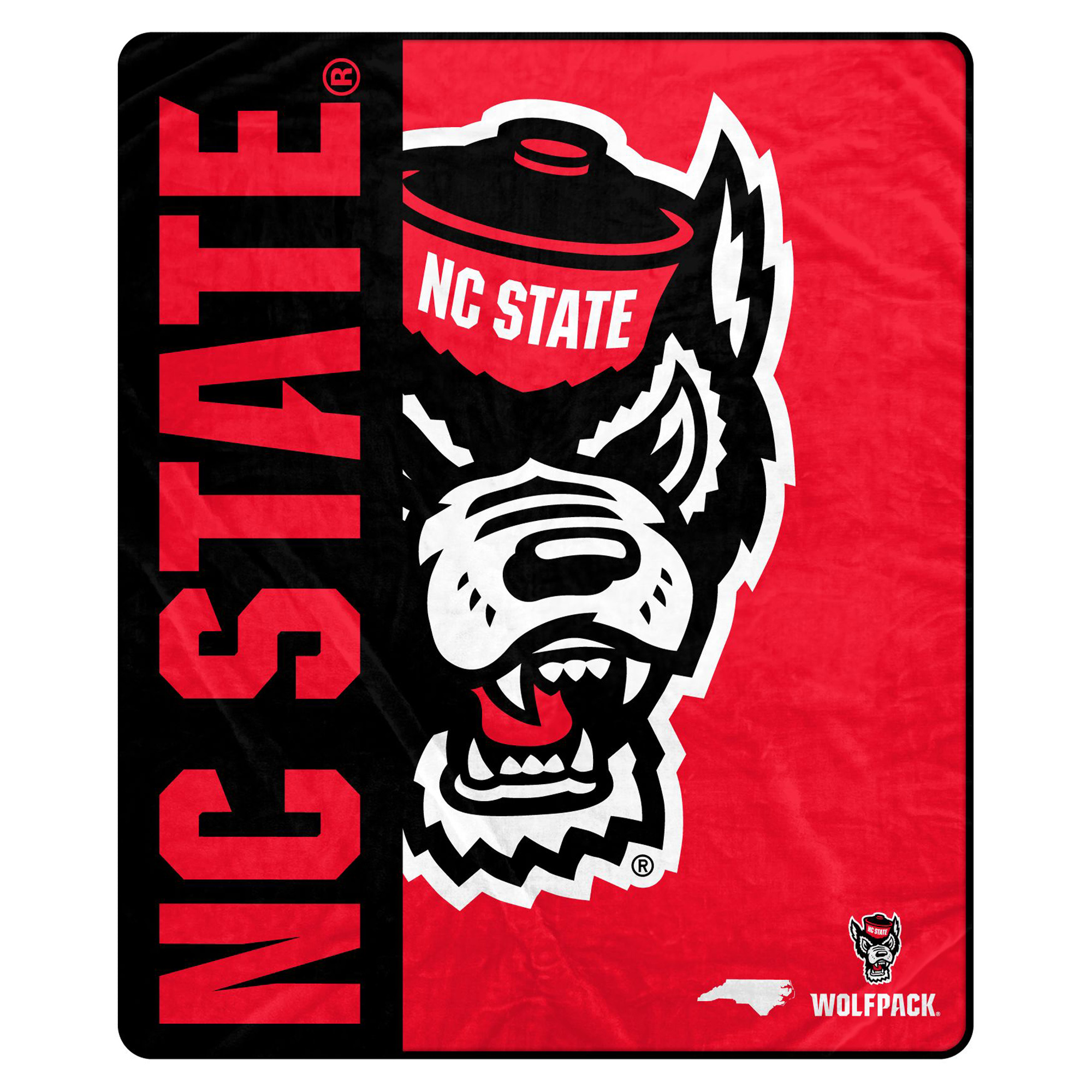 Pegasus NC State Wolfpack Endzone Oversized 60" x 80" Ultra Soft Throw Blanket