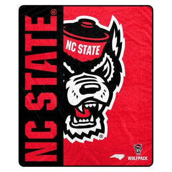 Pegasus NC State Wolfpack Endzone Oversized 60" x 80" Ultra Soft Throw Blanket