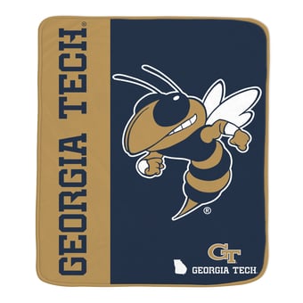 Pegasus Georgia Tech Yellow Jackets Endzone 50" x 60" Ultra Soft Throw Blanket