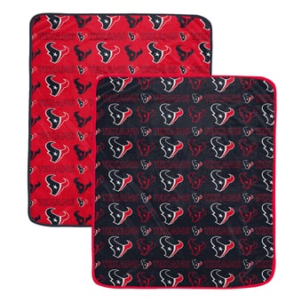 Pegasus Houston Texans Two-Piece Home & Away Logo Roll 60" x 70" Blanket Set